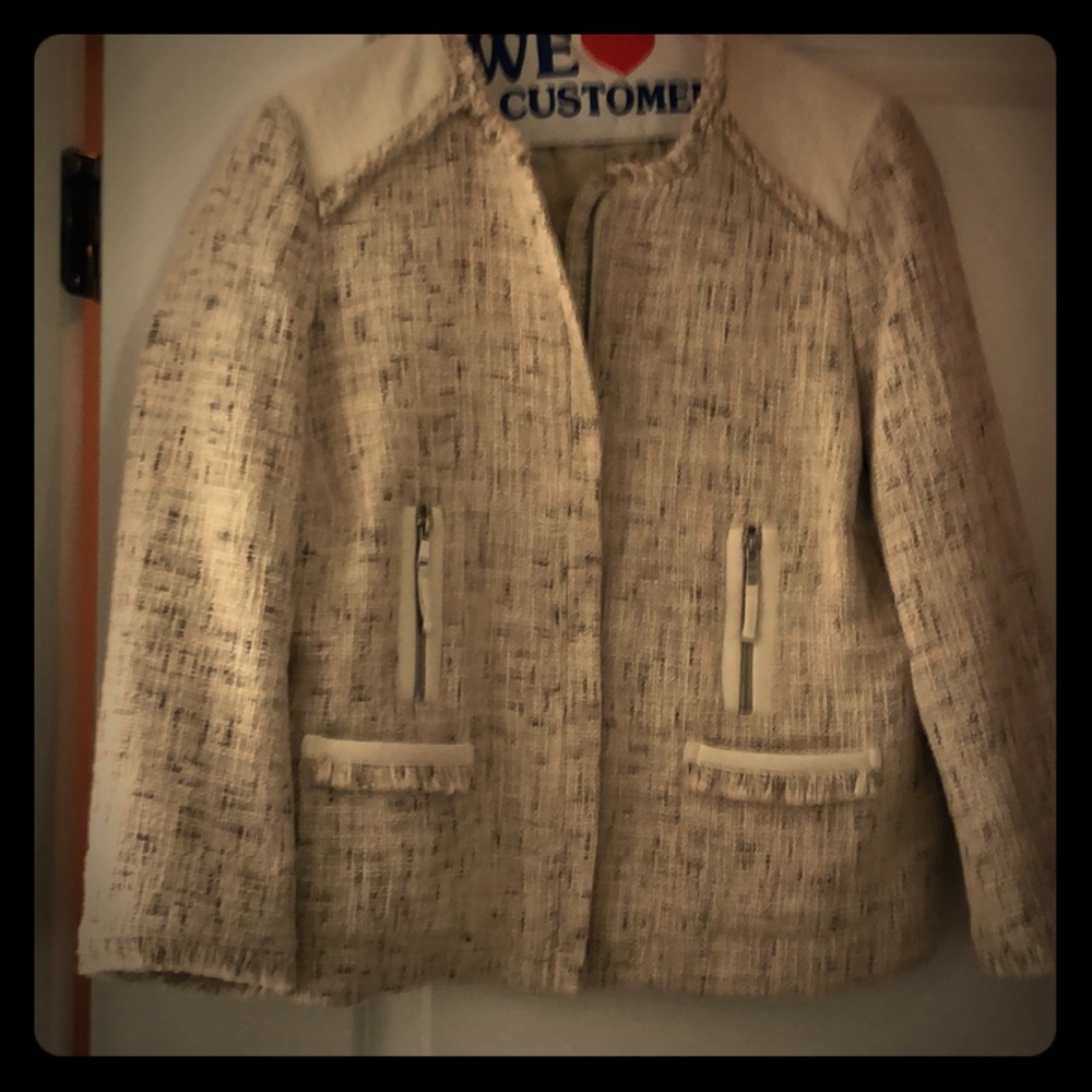 Textured short jacket